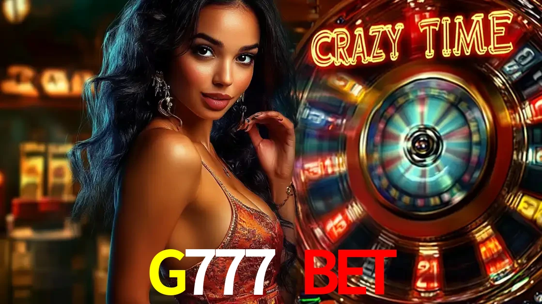 Mulher elegante ao lado da vibrante roda da fortuna do jogo de cassino ao vivo Crazy Time, um dos game shows mais populares e cheios de prêmios do G777 BET.